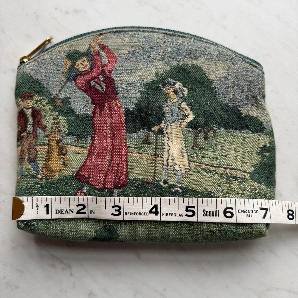 VTG Tolon Women's Golf Pouch Small Green Victorian Sports Talon Zip Ladie's Golf